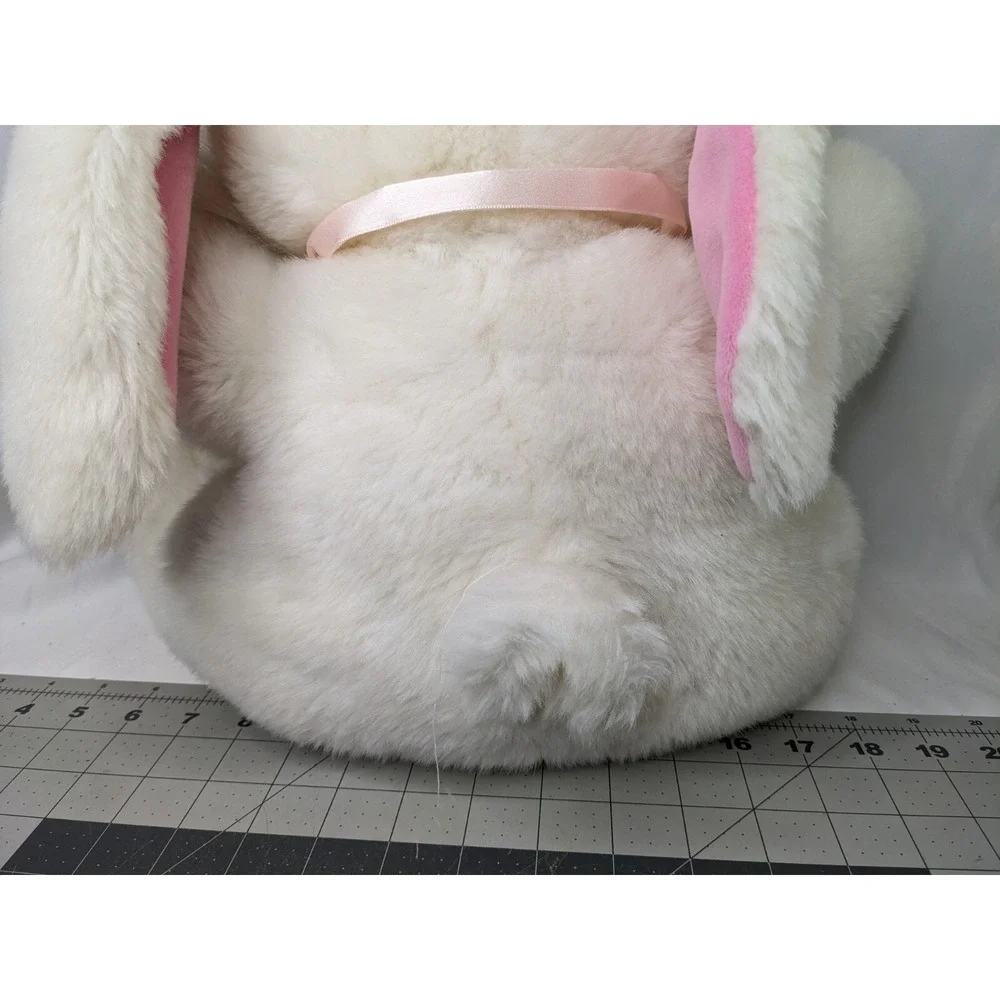 White Easter Rabbit‎ Plush Baby Pink Bunny 15 Inch Stuffed Animal Toy